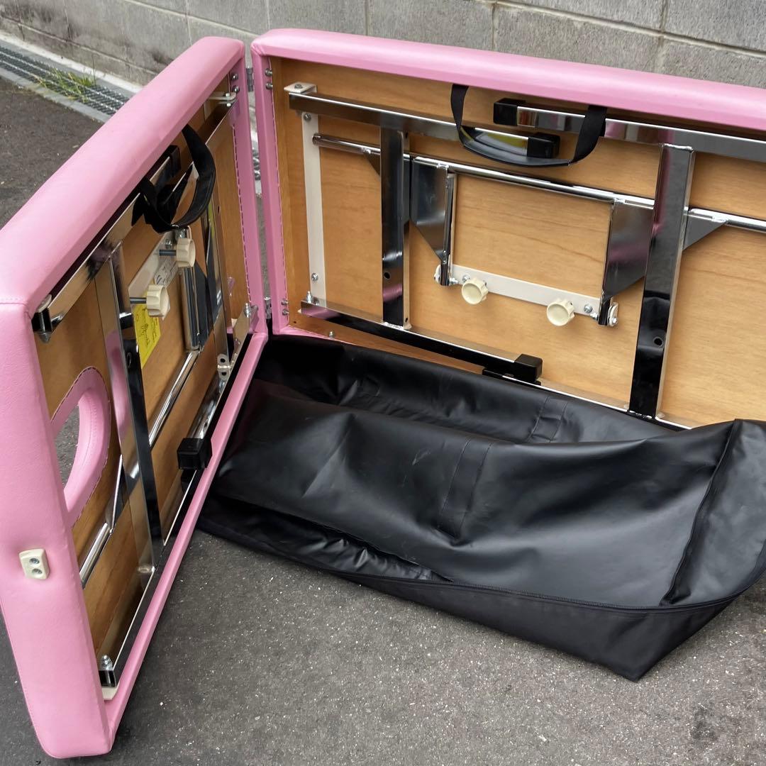 有孔オリコベッド 携帯ベッド エステ・マッサージ用 ピンク