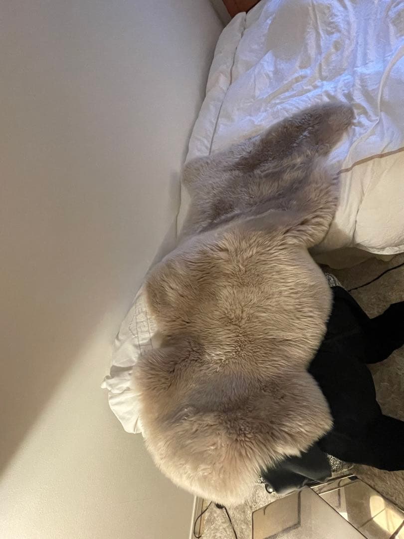 ロンハーマン別注 ムートンラグ ライトブラウン