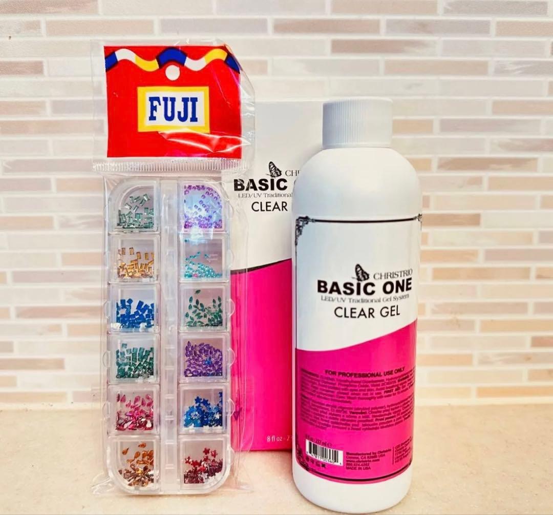 クリストリオ ベーシック ワン クリアジェル LED＆UV対応 ラメパーツ付き