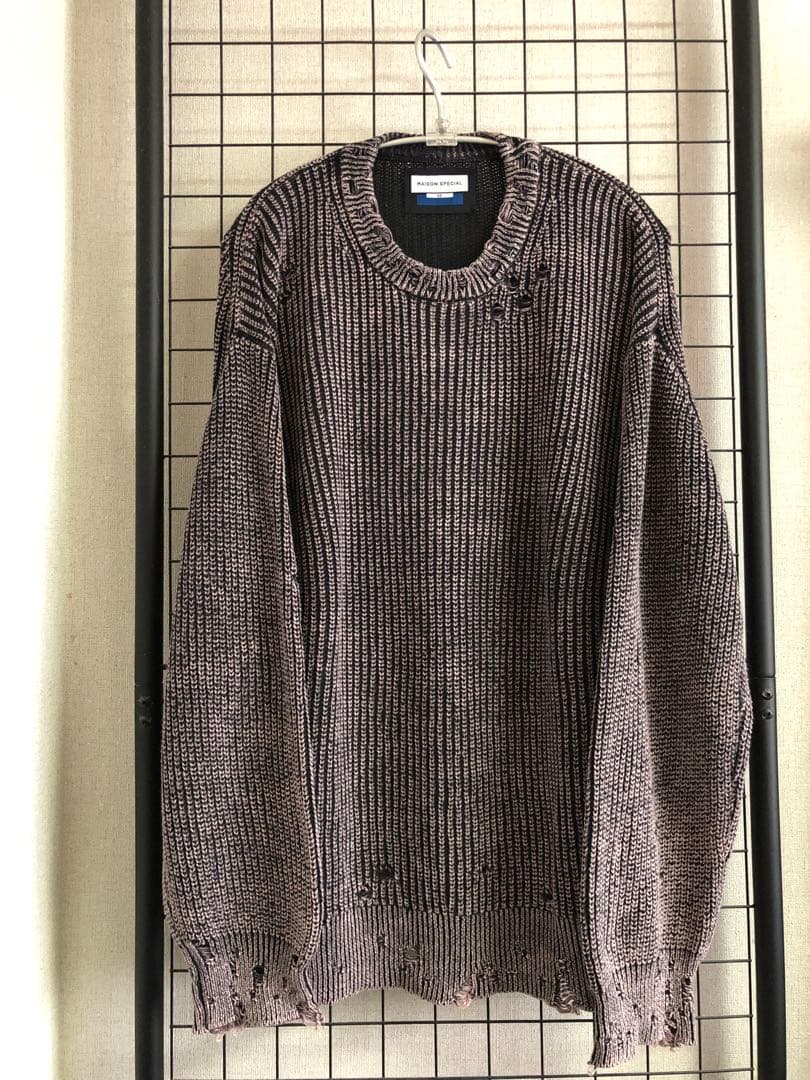 トップス MAISON SPECIAL /  Wash Damaged Knit