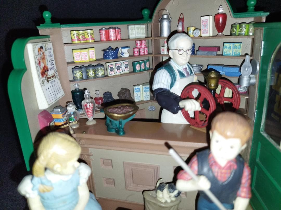 【美品】ENESCO エネスコ 電飾付最上級 オルゴール 喫茶店