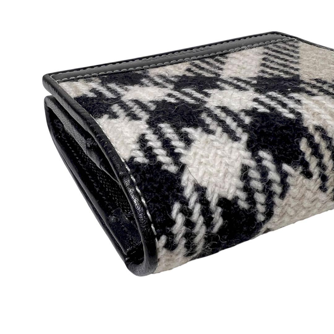 美品 BURBERRY バーバリー メガチェック ケース ウール ブラック