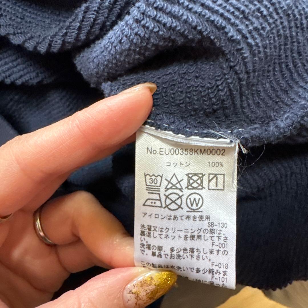 MAISON KITSUNEネイビー トレーナー