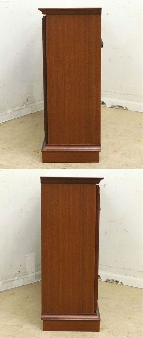 展示品！マルニ【地中海シリーズ】高級サイドボード118・照明付・飾り棚AVボード