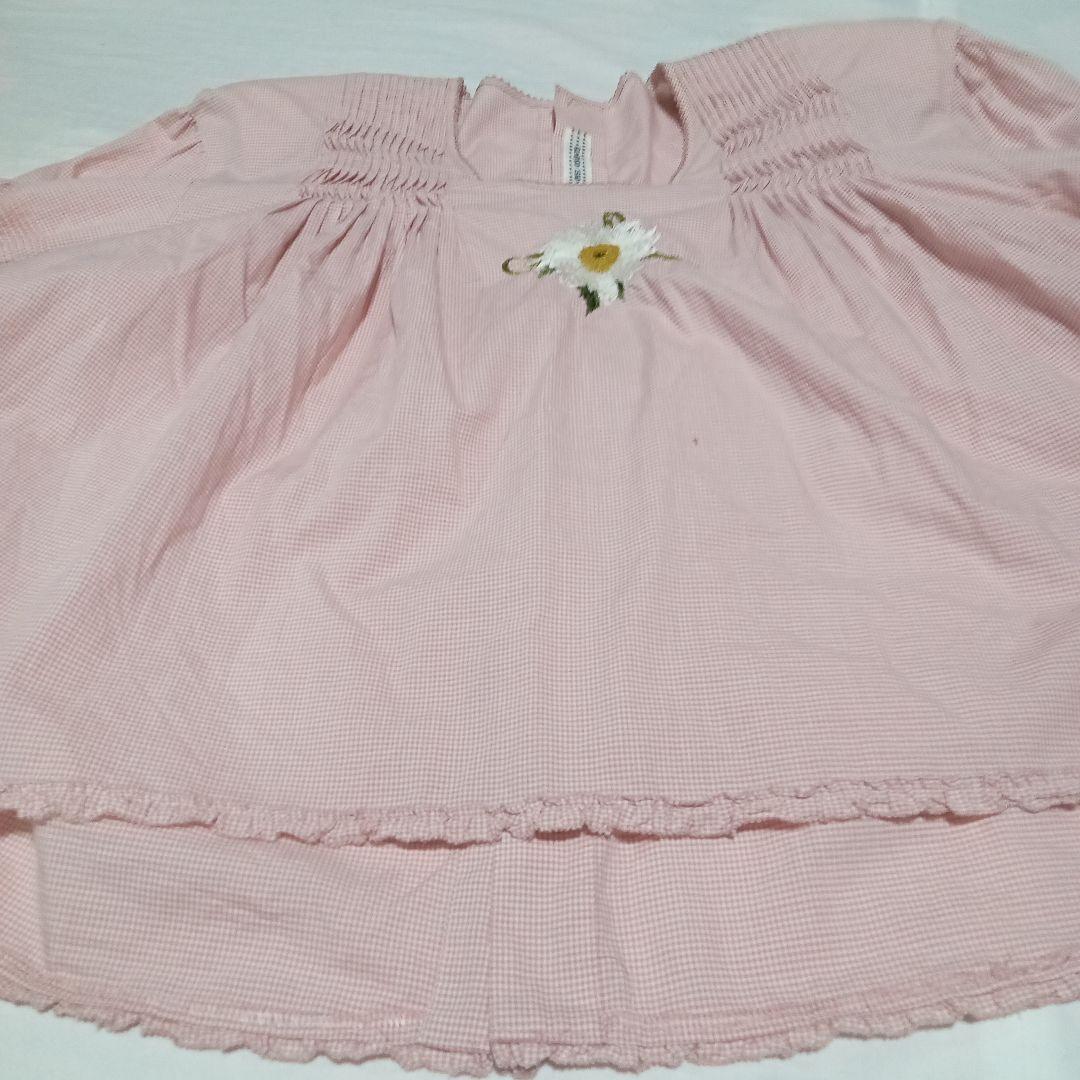 c*y様 カネコイサオ ブラウス マトンスリーブ ギンガムチェック 花柄刺繍