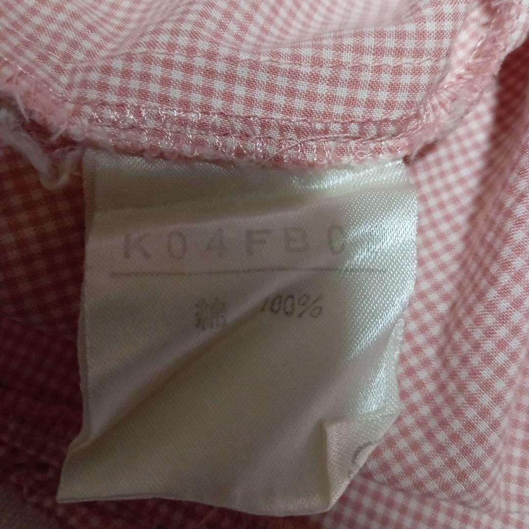 c*y様 カネコイサオ ブラウス マトンスリーブ ギンガムチェック 花柄刺繍