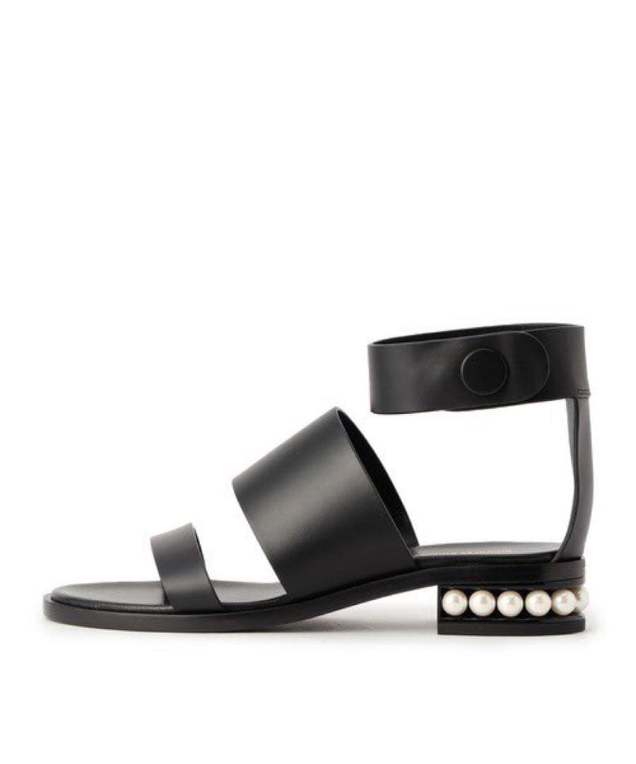 ニコラスカークウッド　パールソール　サンダル　黒　36