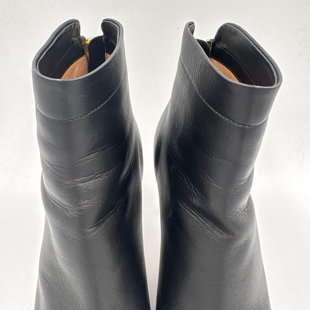 ✨美品✨ペリーコ TAXI バックジップ ショートブーツ【37】24cm 黒