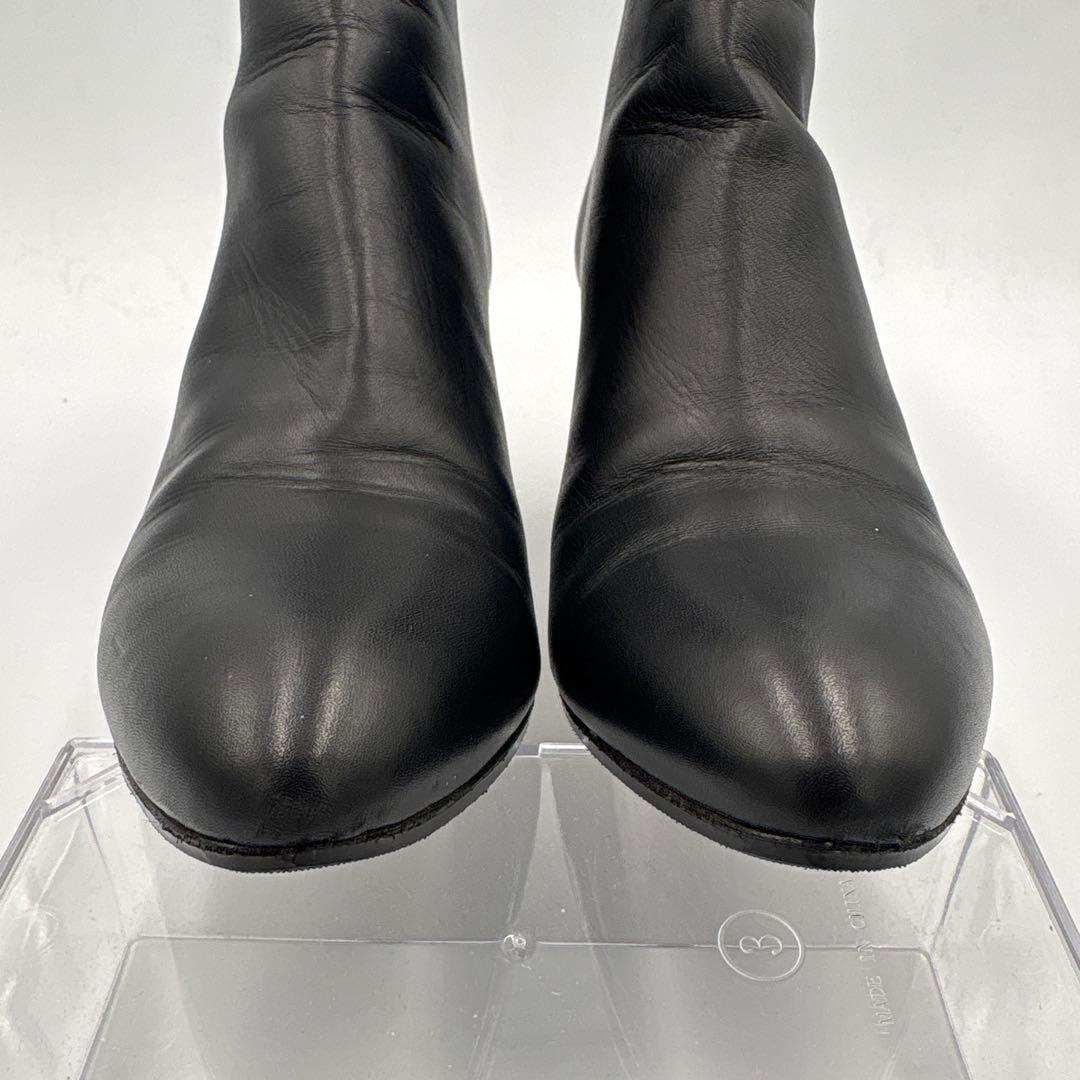 ✨美品✨ペリーコ TAXI バックジップ ショートブーツ【37】24cm 黒