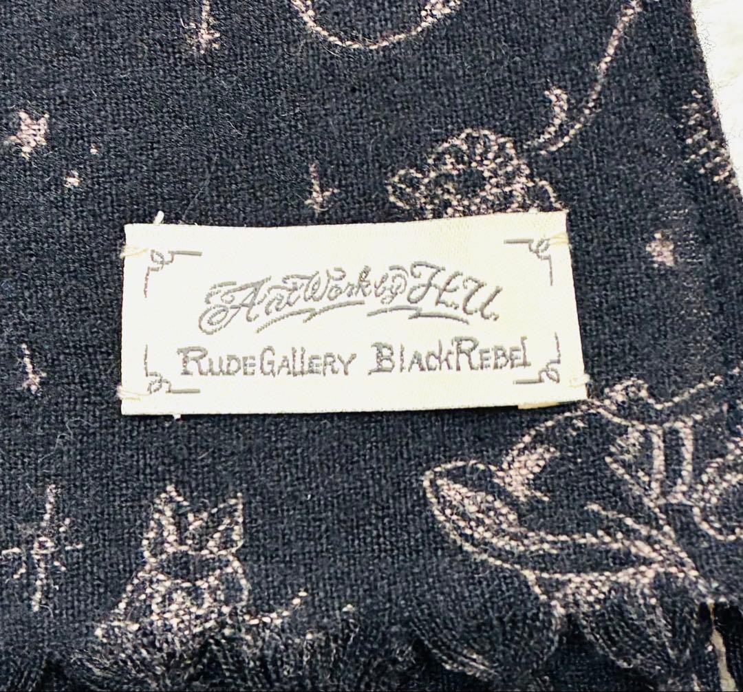 RUDE GALLERY ルードギャラリー ウール ストール マフラー 【希少】