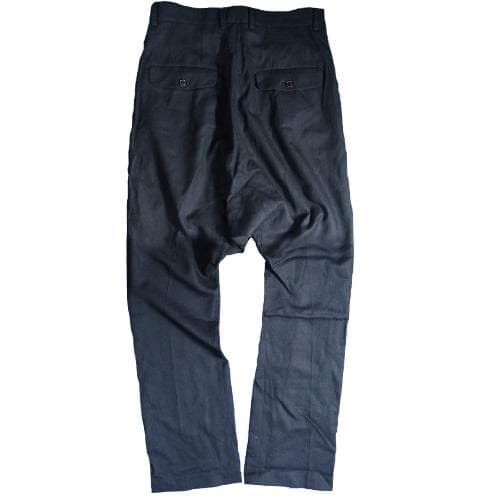 GANRYU ウールサルエルパンツ 濃紺