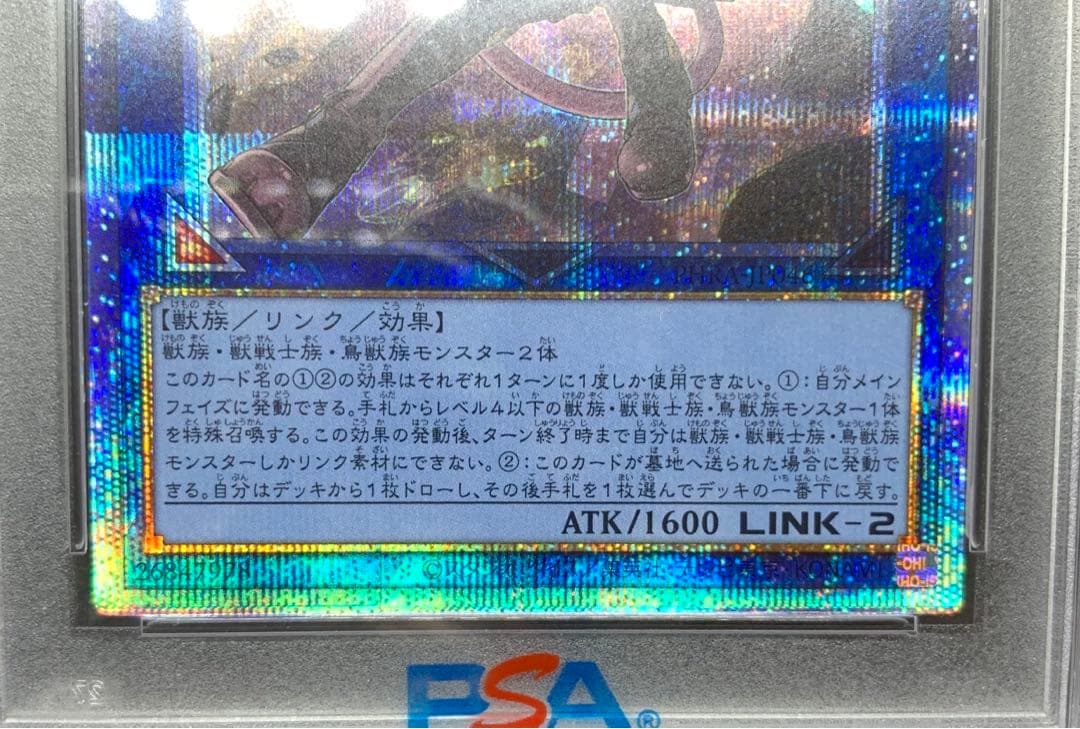 遊戯王　鉄獣戦線　徒花のフェリジット　PSA10 プリズマ