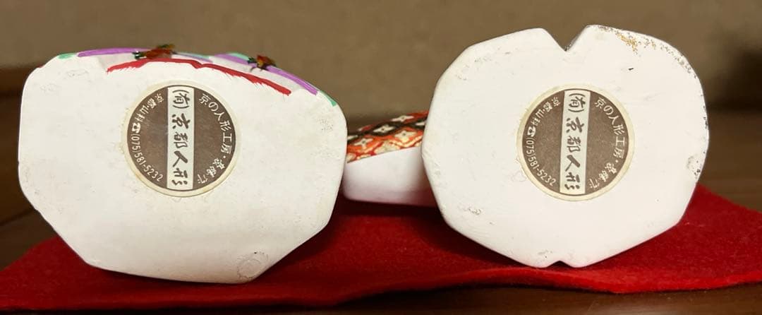 京の人形工房　豆雛　陶器　雛人形　立ち雛