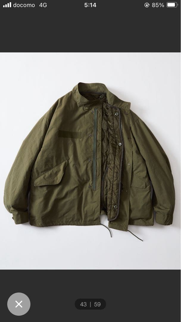 フリークスストア ショートモッズコート S