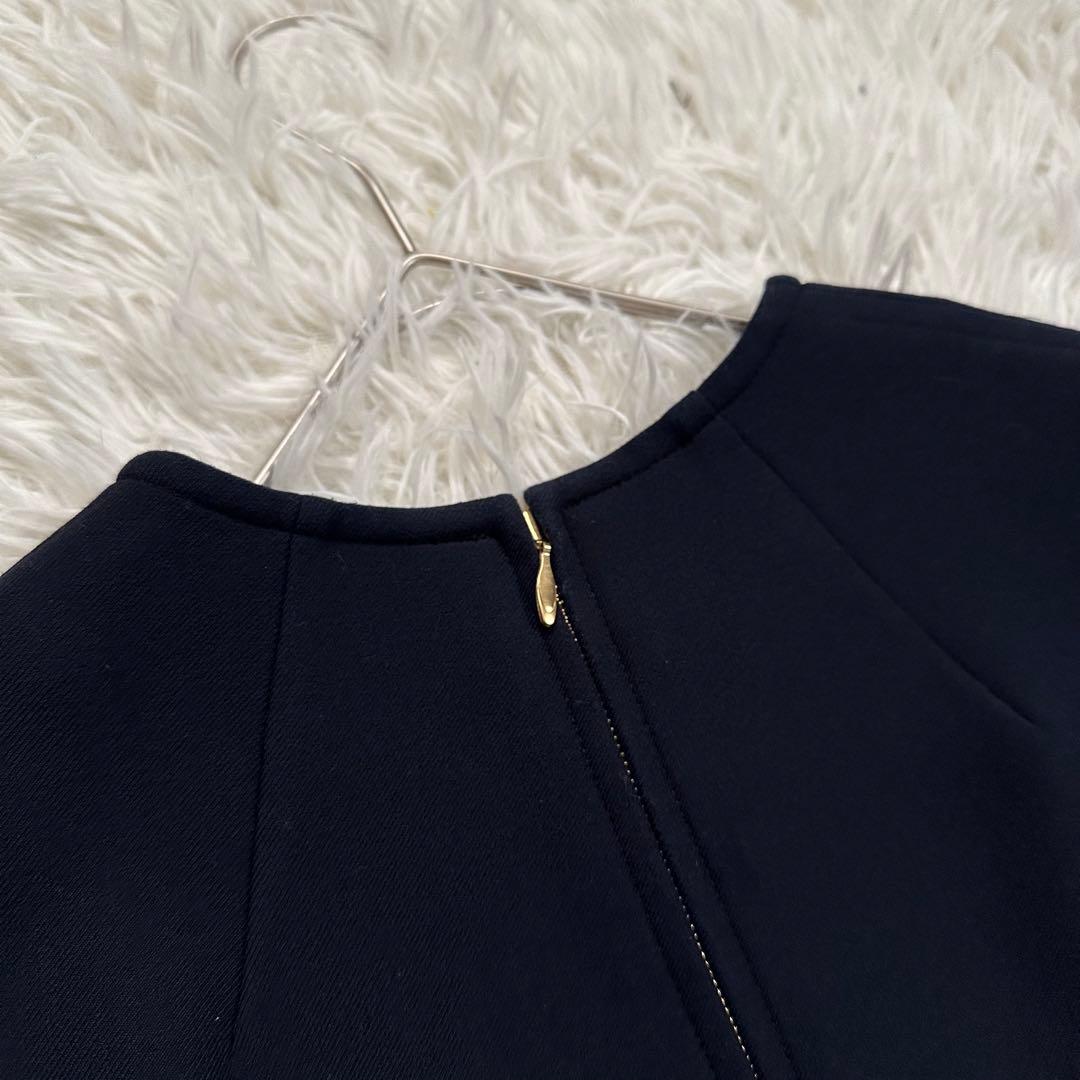 Demi-Luxe BEAMS　コンパクトシームワンピース　ネイビー　サイズ38