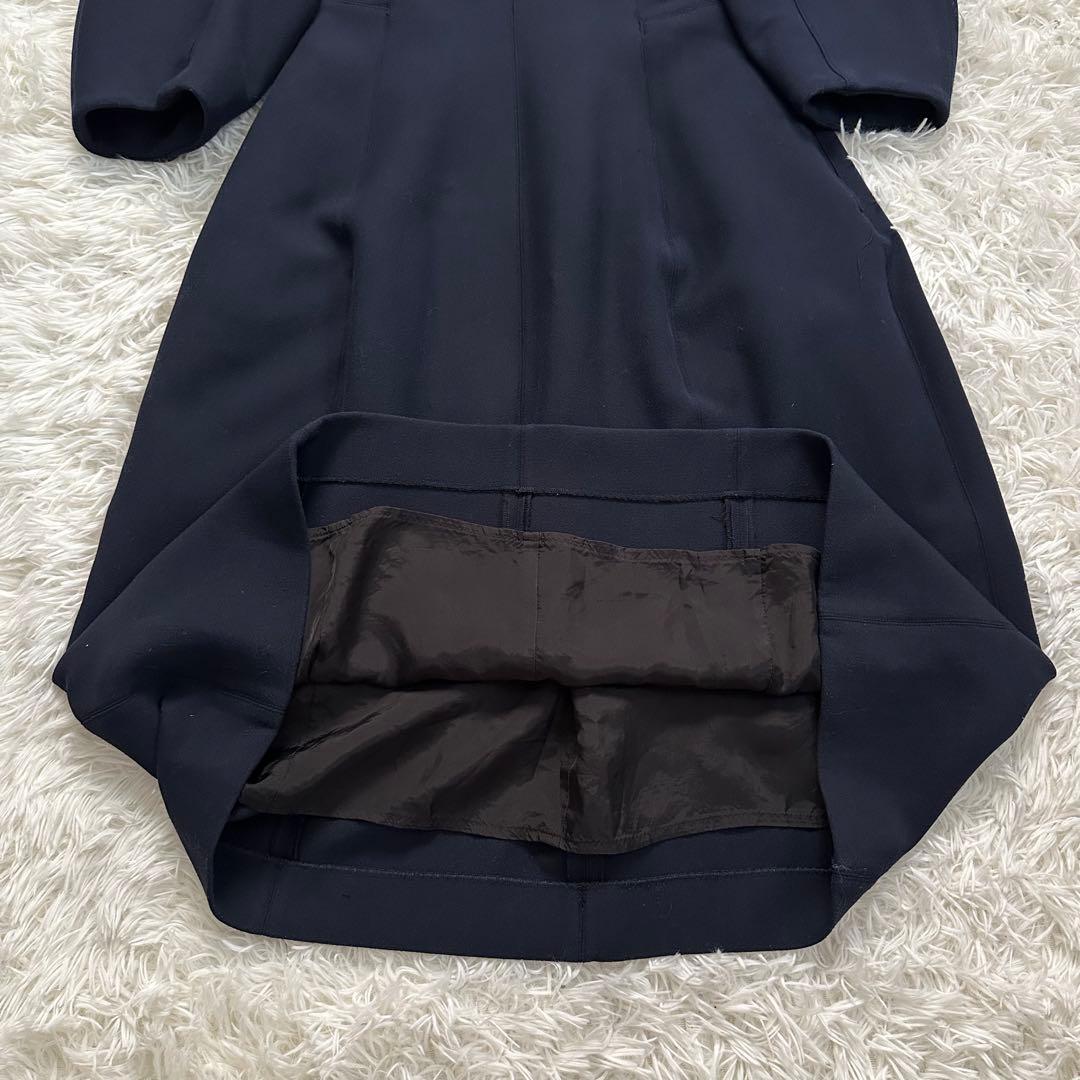 Demi-Luxe BEAMS　コンパクトシームワンピース　ネイビー　サイズ38