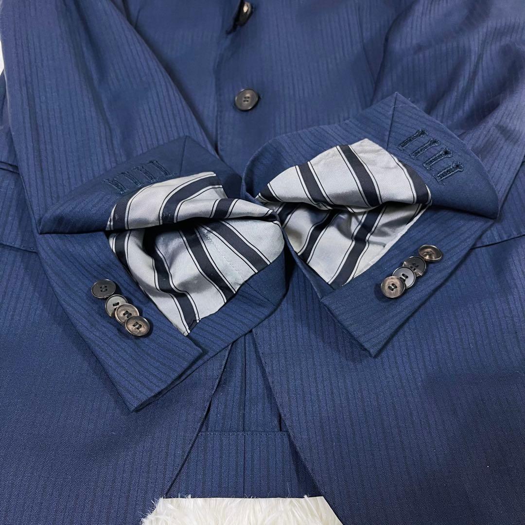 希少サイズ ユニバーサルランゲージ REDA スリーピース スーツ 紺 42