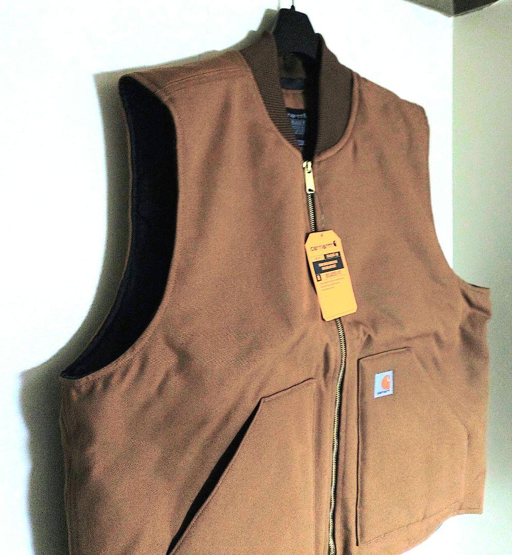 ✨❒Carhartt ブラウン ダックベスト【新品未使用】タグ付き