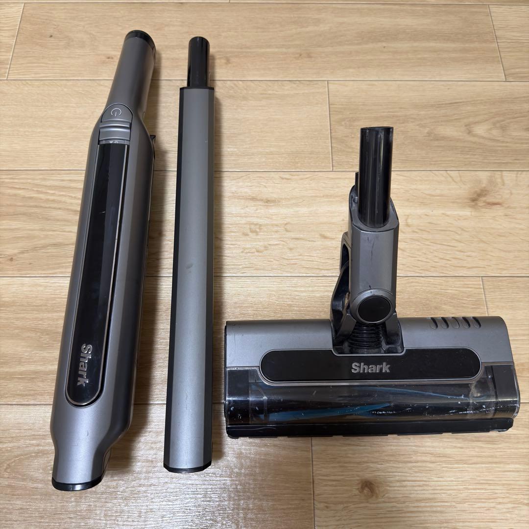 Shark コードレススティッククリーナー 本体 メタリックグレイ　CS401J