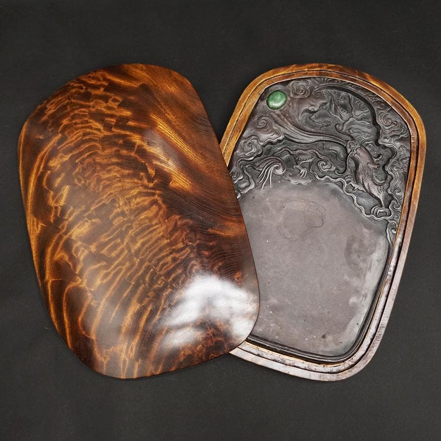 中国古玩 老杭 翡翠 端渓硯 唐物 骨董 書道具 未使用品 文房四寶 古美術品