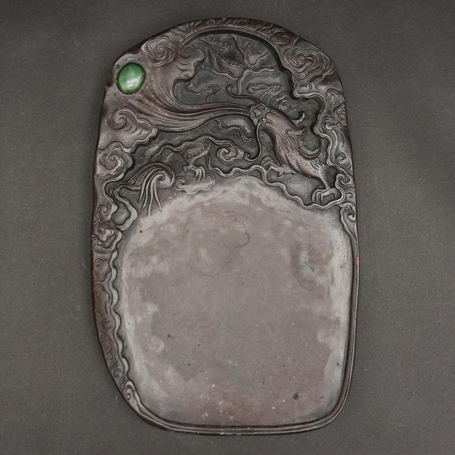 中国古玩 老杭 翡翠 端渓硯 唐物 骨董 書道具 未使用品 文房四寶 古美術品