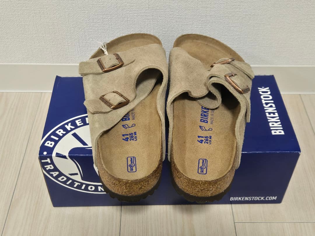 【新品/タグ/箱付き】ビルケンシュトック チューリッヒ サンダル41 26.5㎝