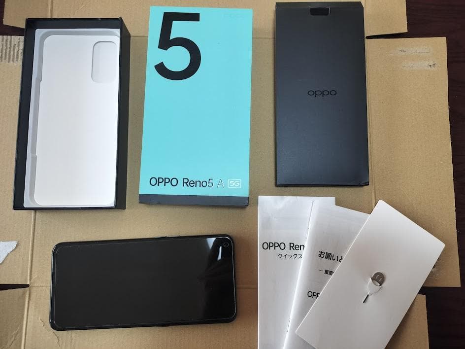 OPPO Reno 5a シルバーブラック SIMロックフリー