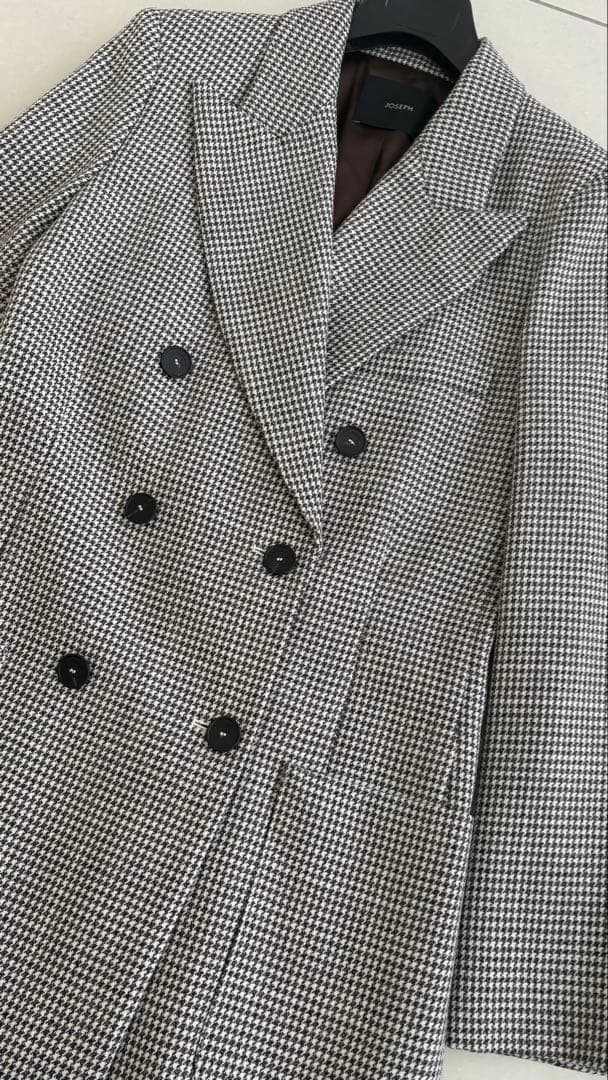 【タキマキ愛用】Joseph ジョセフ チェック テーラードジャケット 36