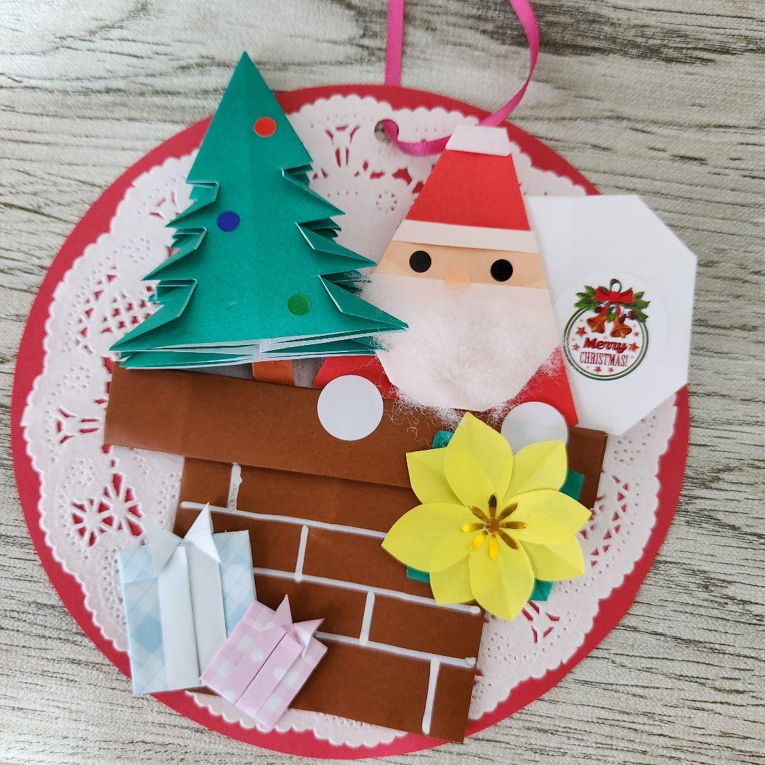 【冬の壁面飾り　サンタクロースのリース　13セット】