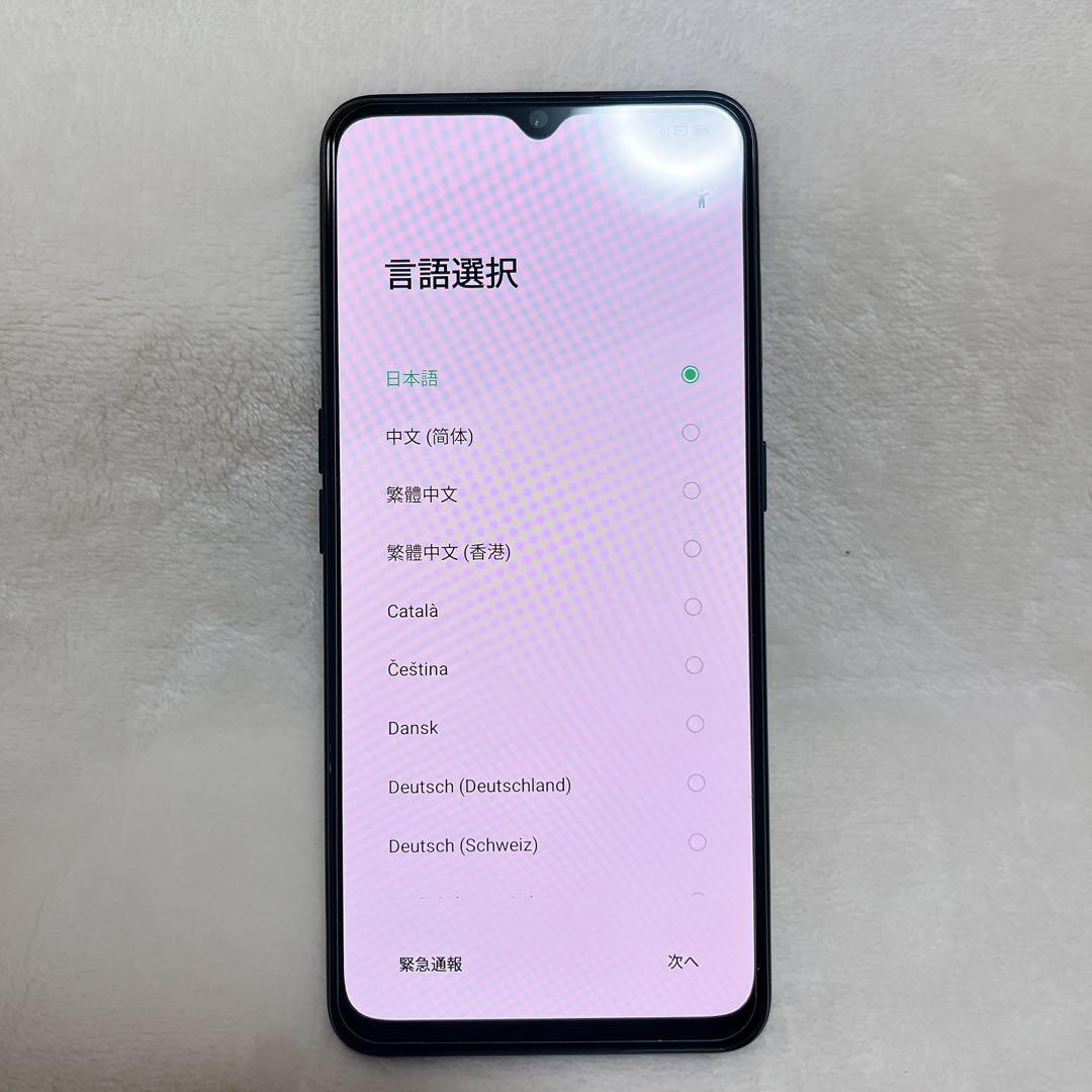 oppo reno3a スマートフォン本体 ブラック 楽天版