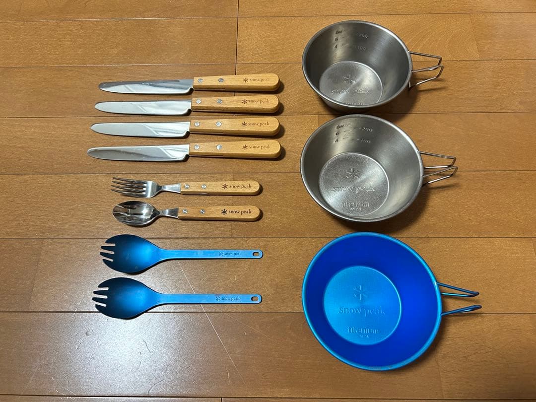スノーピーク チタンシェラカップ＋カトラリーセット