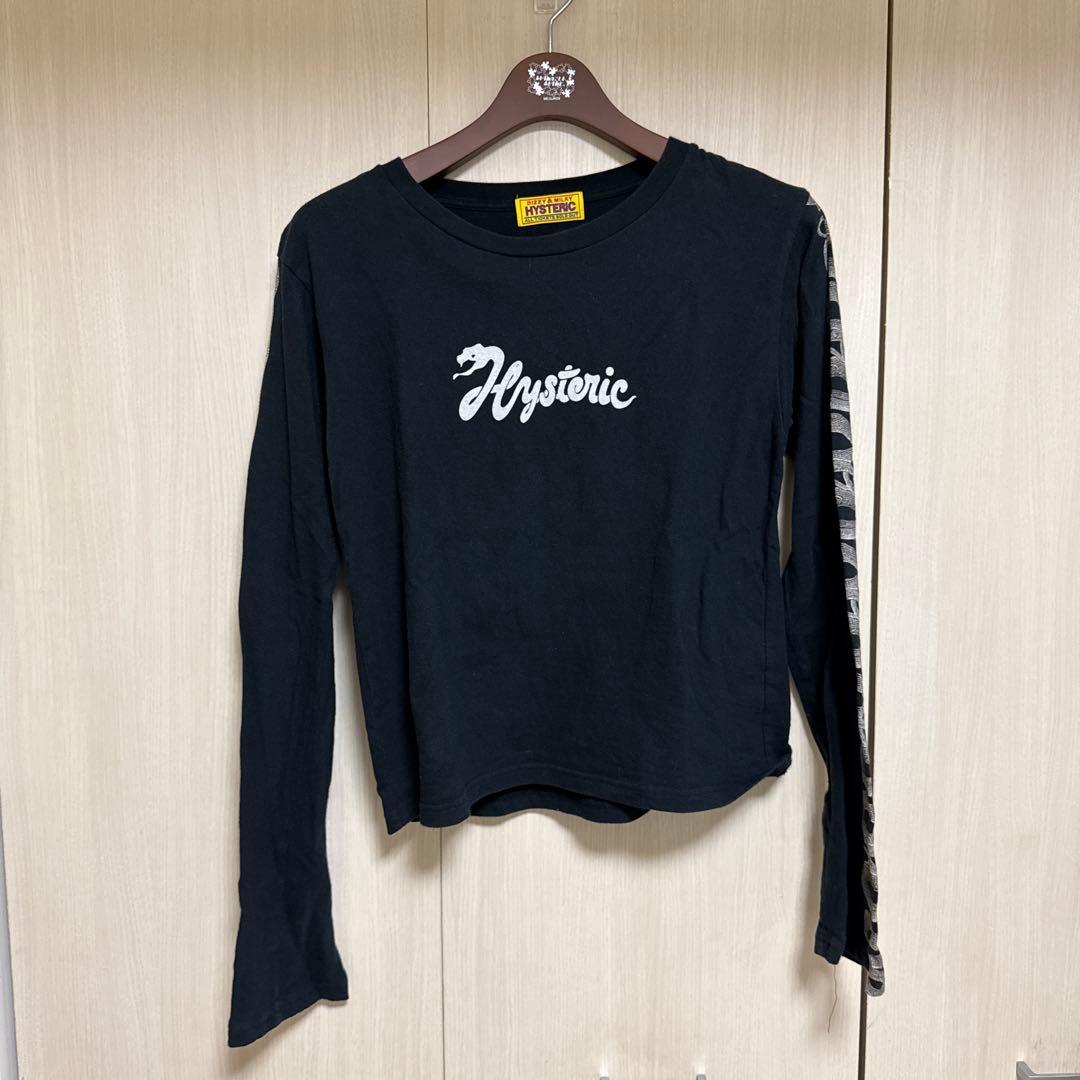 ヒステリックグラマー　ヘビ　黒　ロンT レディース