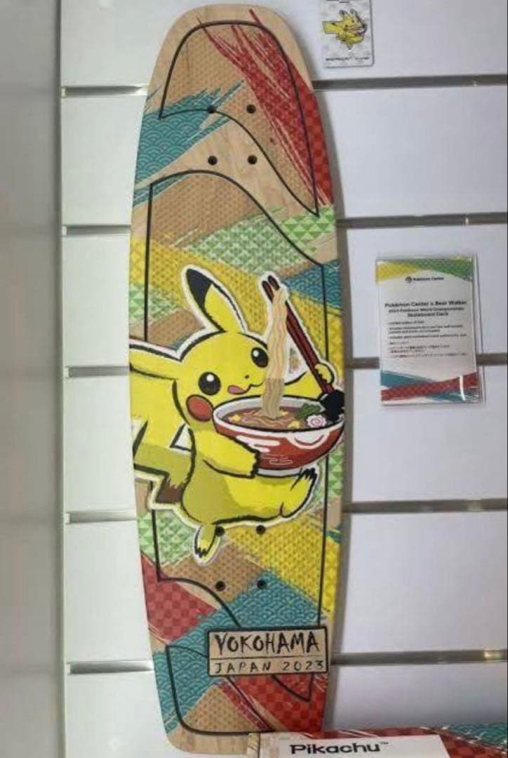 【500枚限定】ピカチュウ スケートボードデッキ WCS 2023 未使用