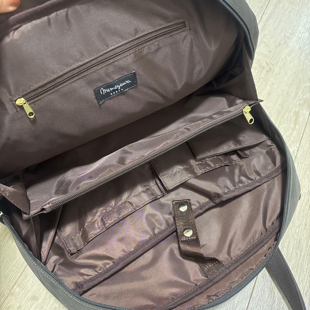 美品【目々澤鞄 】TiaraMビジネスバッグ A4 PC収納可 ショコラカラー