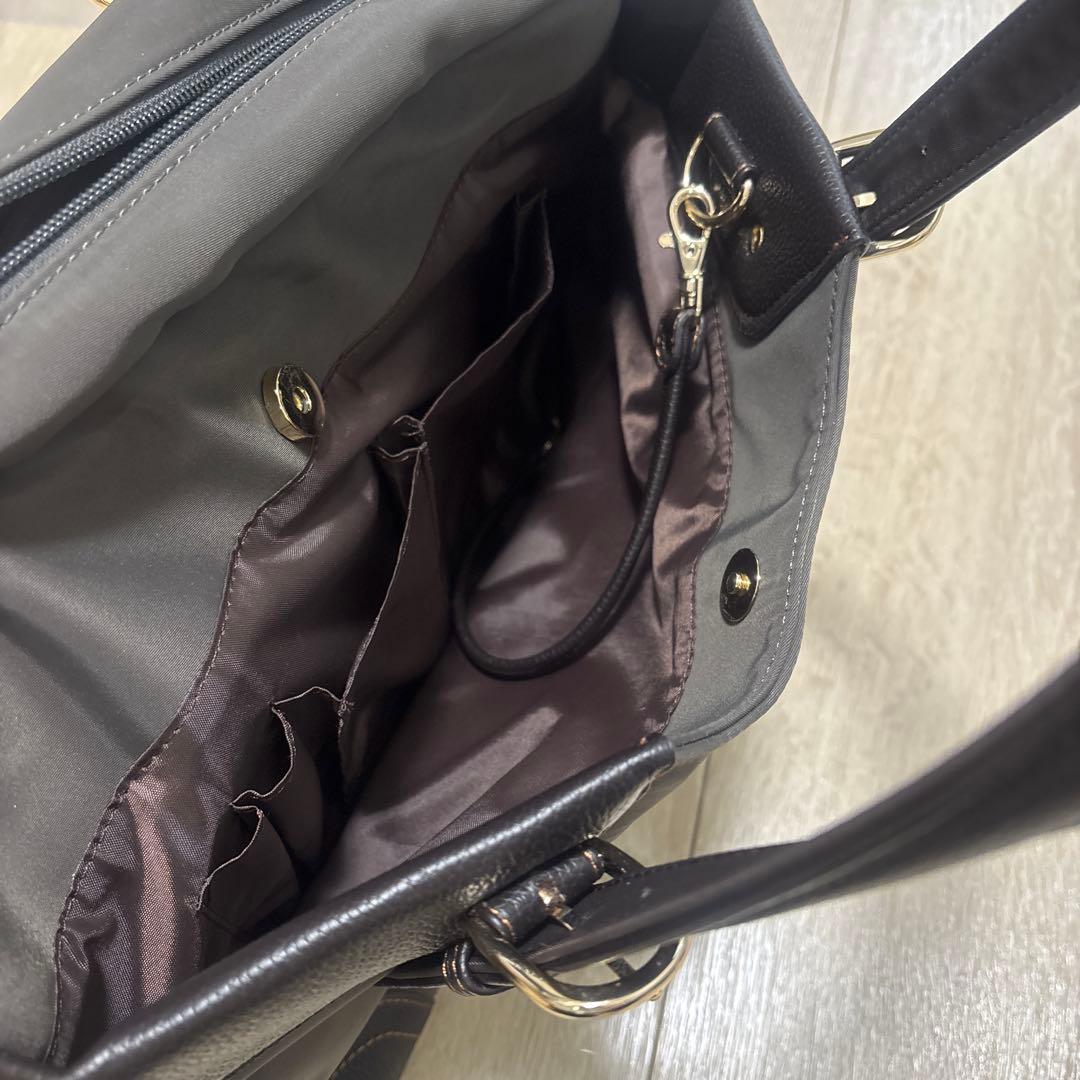 美品【目々澤鞄 】TiaraMビジネスバッグ A4 PC収納可 ショコラカラー