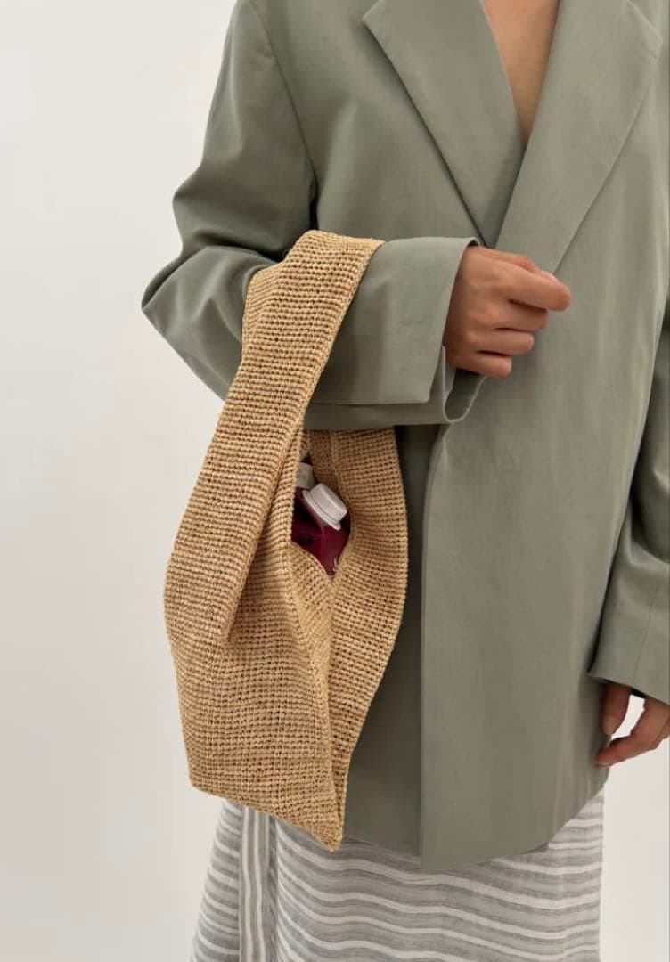 ●モリゾーっ●美品　seya. mini raffia bagラフィア