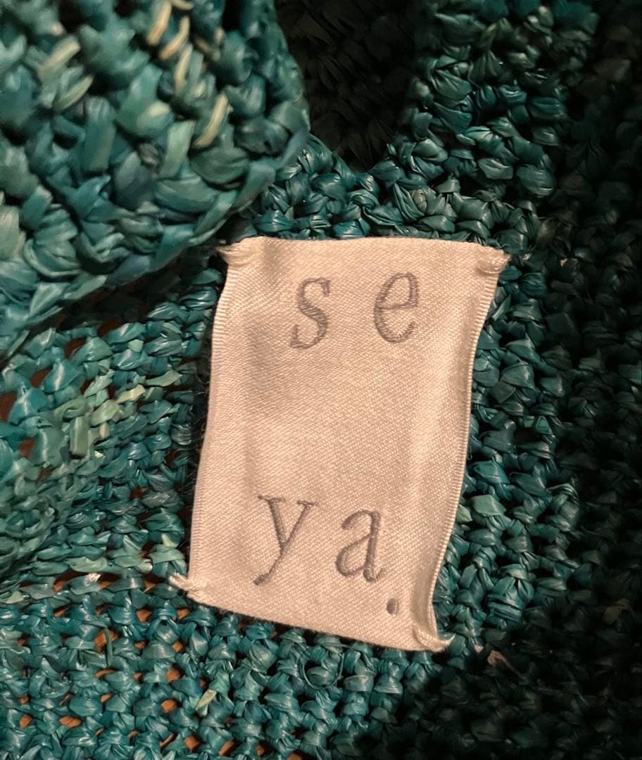 ●モリゾーっ●美品　seya. mini raffia bagラフィア