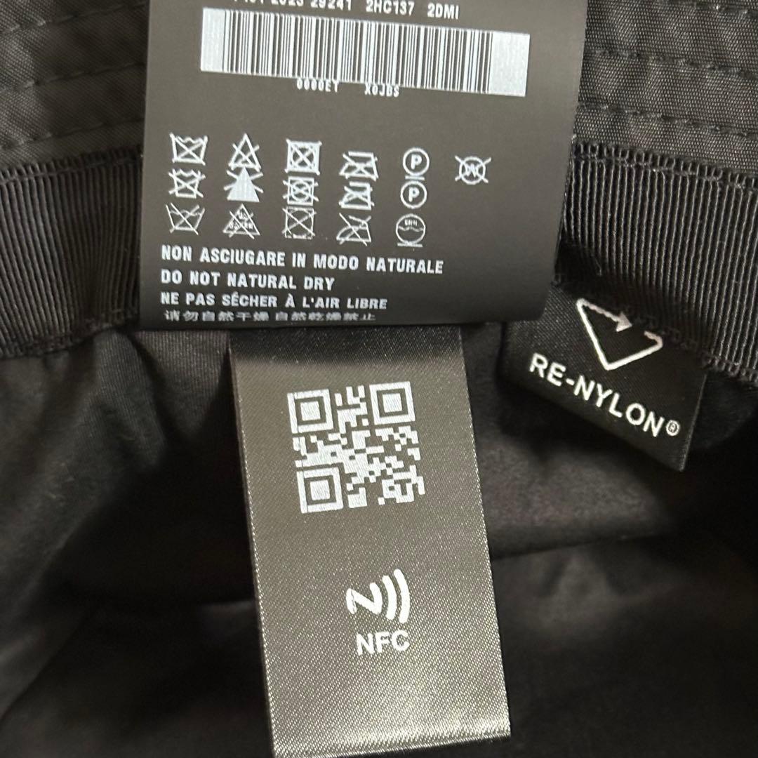 美品 PRADA バケットハット ナイロン XL ブラック