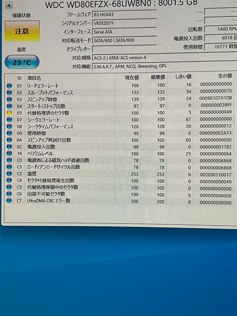 内蔵型ハードディスクドライブ WD Red 8TB NAS Hard Drive