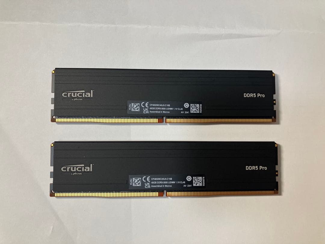 crucial DDR5 96GB 5600Mhz (2x48GB) メモリー