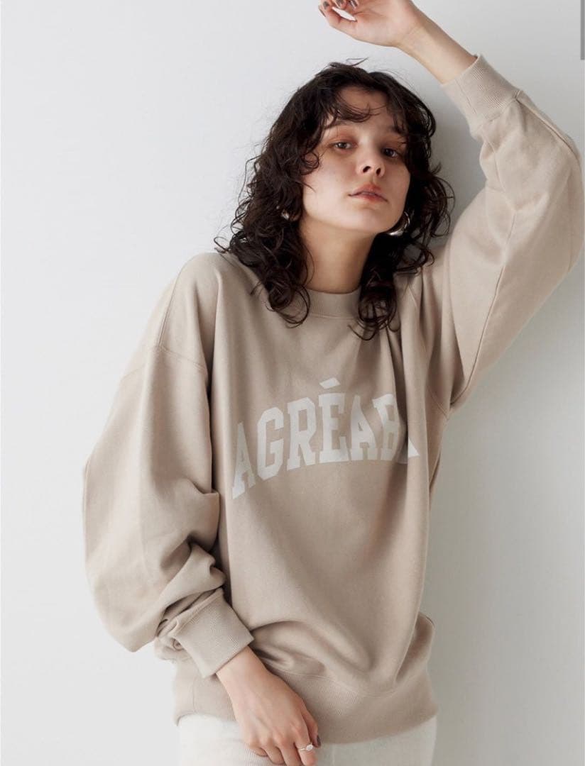 Whim Gazette THE PAUSE ロゴスウェットプルオーバー