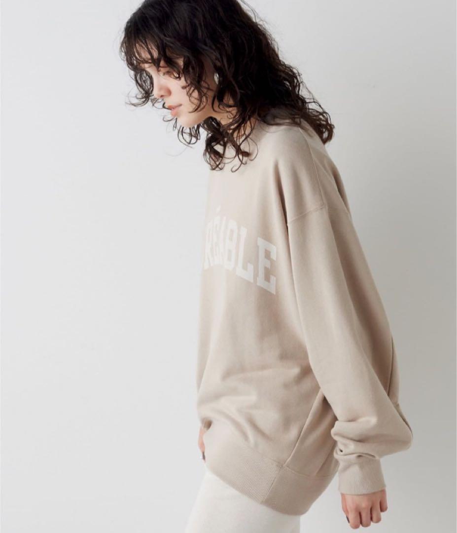 Whim Gazette THE PAUSE ロゴスウェットプルオーバー