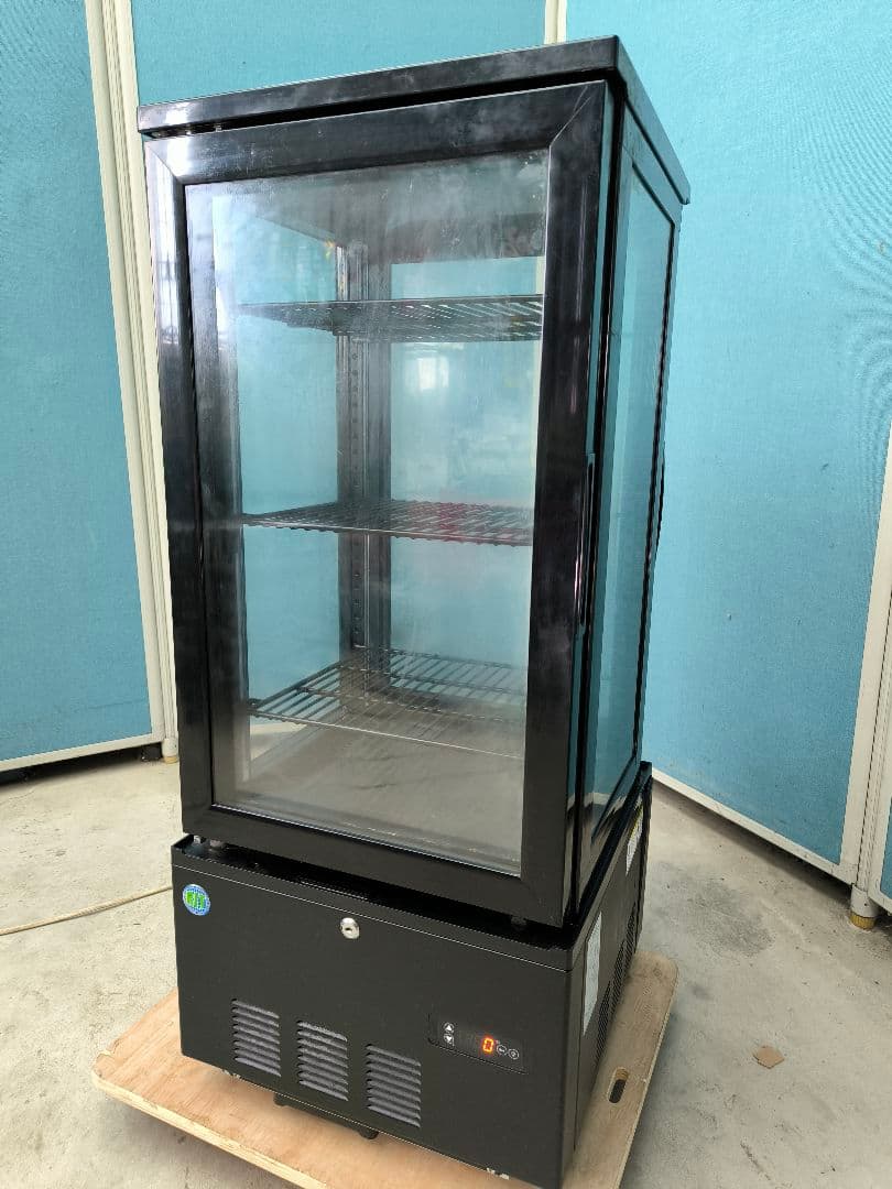 JCM 4面冷蔵ショーケース83L（両面扉）　RITS-83w