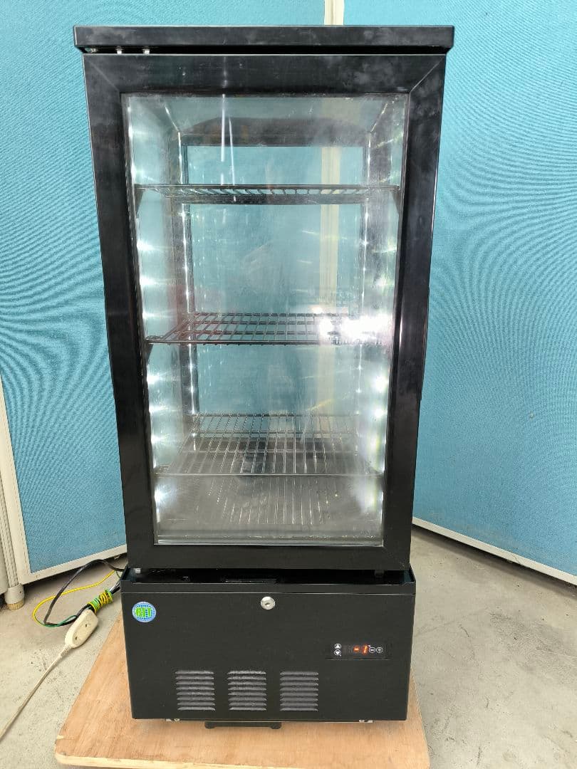 JCM 4面冷蔵ショーケース83L（両面扉）　RITS-83w