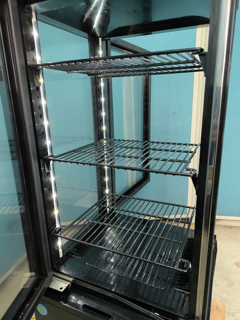 JCM 4面冷蔵ショーケース83L（両面扉）　RITS-83w