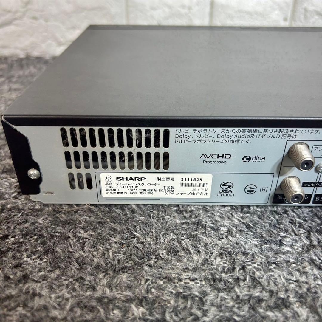 SHARP ブルーレイレコーダー AQUOS BD-UT3100 C193