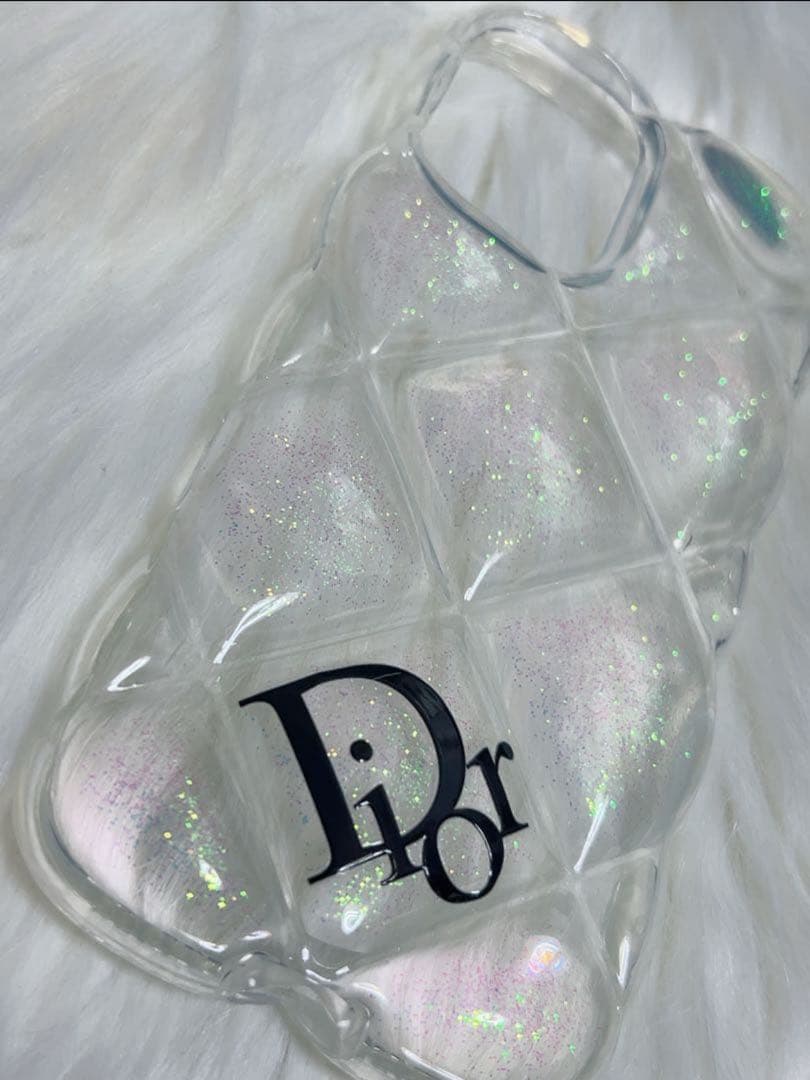 ✨ Dior ラメ入りクリア iPhone16 ケース ✨