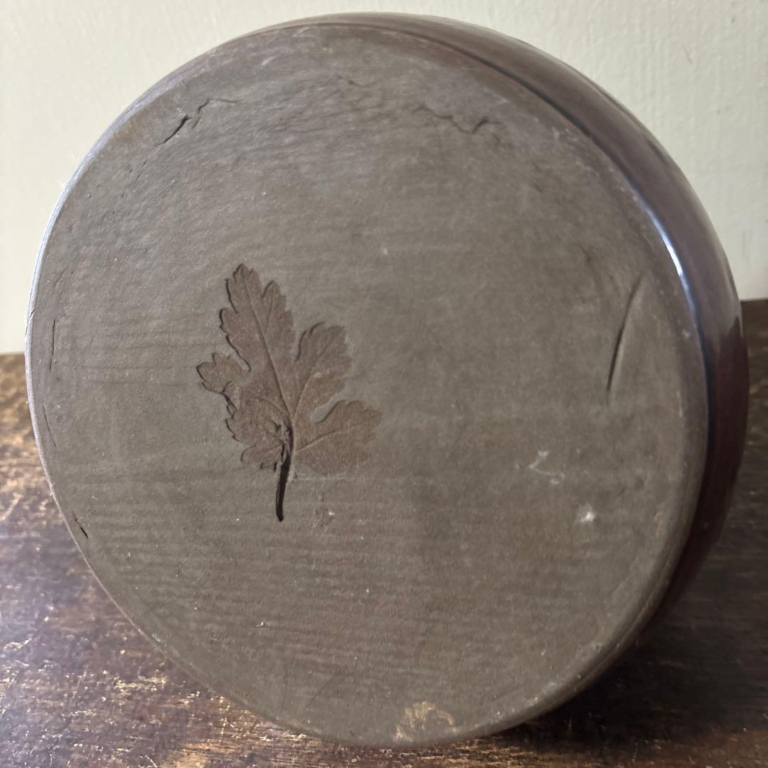 古丹波壺　花入　押し葉　骨董　古道具　アンティーク　花瓶