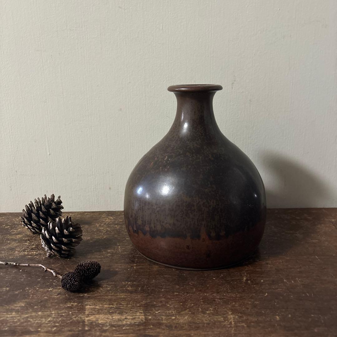 古丹波壺　花入　押し葉　骨董　古道具　アンティーク　花瓶