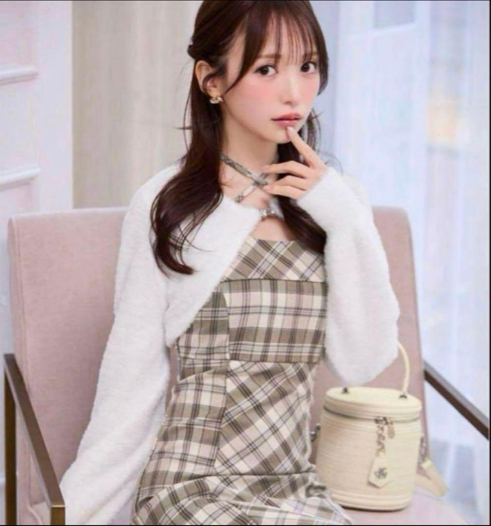 ミシェルマカロン michellMacaron アンサンブルチェックワンピース